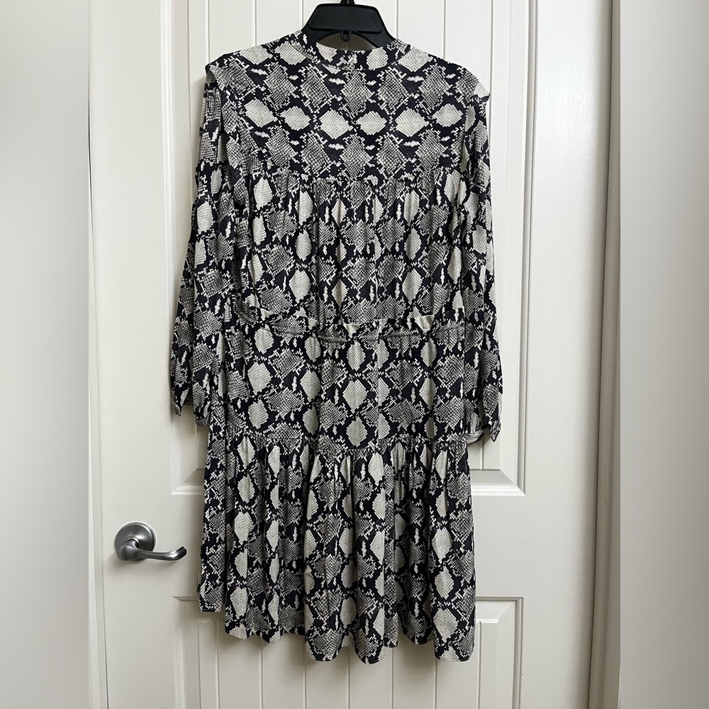 Rebecca Minkoff Python Print Ruffled Mini Dress, … - image 8